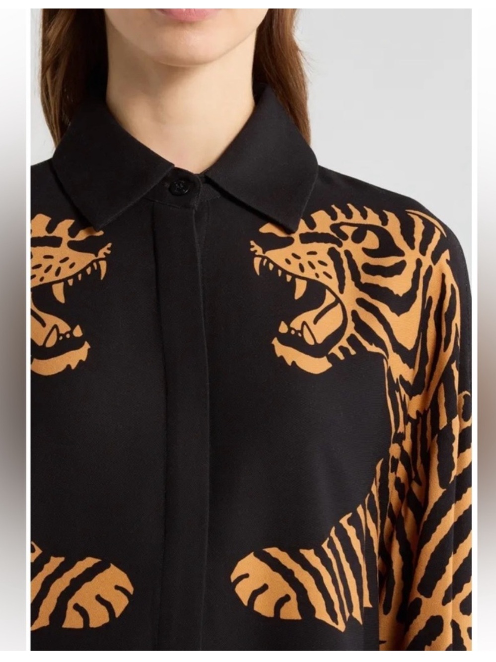 Farm Rio Tiger Button Up Shirt - Picture 3 of 4